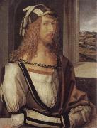 Albrecht Durer self portrait with gloves oil painting on canvas
